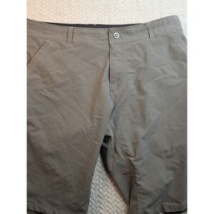 Kuhl Mens 40 Khaki Convertible Hiking Travel Outdoor Shorts Broken Belt Loop